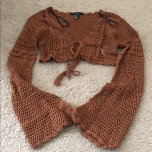 FOREVER 21 crochet crop top!